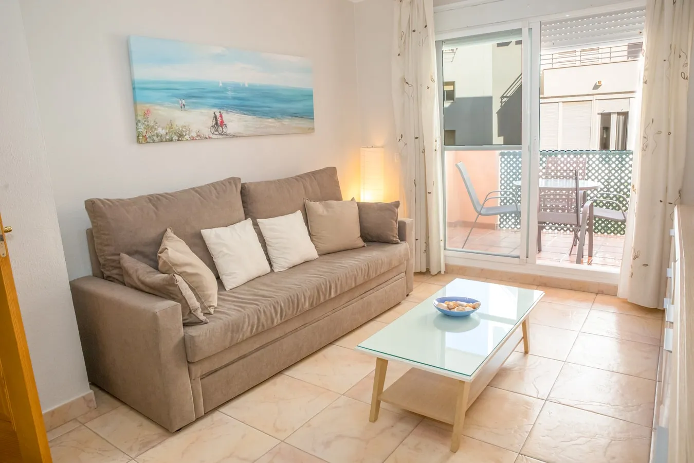 Vistas marinas en Barbate: terraza privada — Barbate
